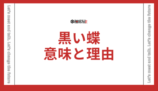 黒い蝶は亡くなった人の象徴？スピリチュアル的な意味とその理由